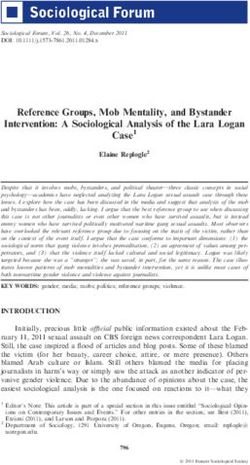 Reference Groups, Mob Mentality, and Bystander Intervention: A Sociological Analysis of the Lara Logan - Amazon S3