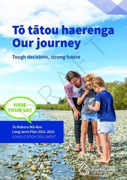 Tō tātou haerenga Our journey - HAVE YOUR SAY - Tough decisions, strong future - Environment ...