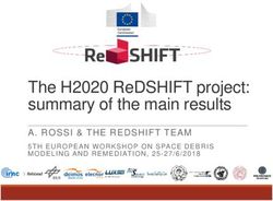 THE H2020 REDSHIFT PROJECT: SUMMARY OF THE MAIN RESULTS - A. ROSSI & THE REDSHIFT TEAM - REDSHIFT-H2020