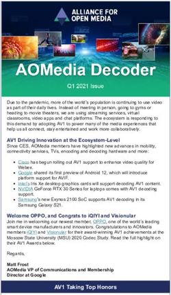 AV1 Driving Innovation at the Ecosystem-Level - Alliance for Open Media