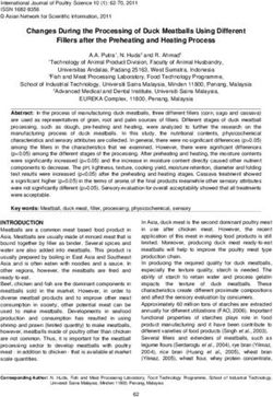 Changes During the Processing of Duck Meatballs Using Different Fillers after the Preheating and Heating Process