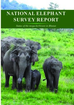 NATIONAL ELEPHANT SURVEY REPORT - STATUS OF THE MEGA-HERBIVORE IN BHUTAN - DOFPS