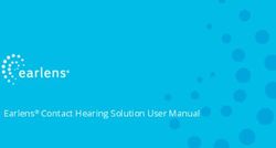 Earlens Contact Hearing Solution User Manual