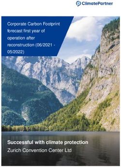 Successful with climate protection - Zurich Convention Center Ltd - Corporate Carbon Footprint forecast first year of operation after ...