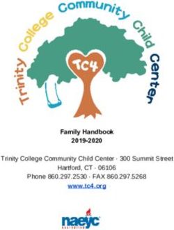 Family Handbook 2019-2020 www.tc4.org - Trinity College Community Child Center 300 Summit Street Hartford, CT 06106 Phone FAX ...