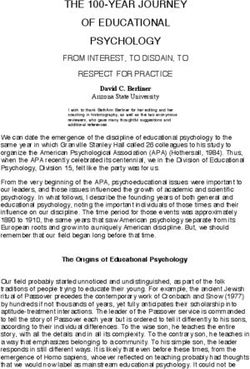 the 100 year journey of educational psychology