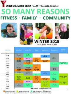 WINTER 2019 - SAULT STE. MARIE YMCA Health, Fitness & Aquatics