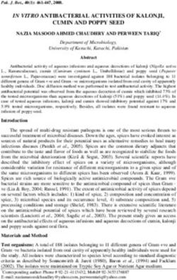 IN VITRO ANTIBACTERIAL ACTIVITIES OF KALONJI