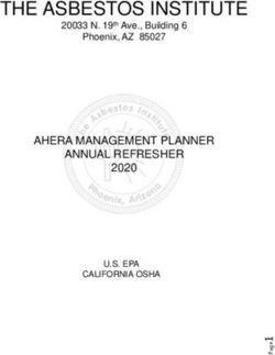 THE ASBESTOS INSTITUTE - AHERA MANAGEMENT PLANNER ANNUAL REFRESHER 2020 Phoenix, AZ 85027