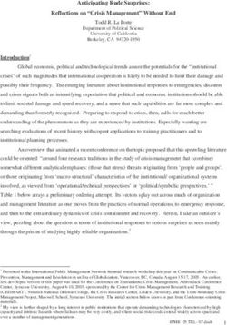 Anticipating Rude Surprises: Reflections on "Crisis Management" Without End