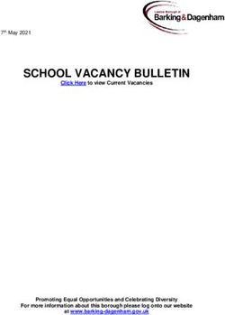 SCHOOL VACANCY BULLETIN - Barking and Dagenham