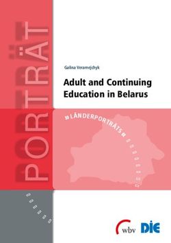 Adult and Continuing Education in Belarus - Galina Veramejchyk - Deutsches Institut f&uuml;r ...