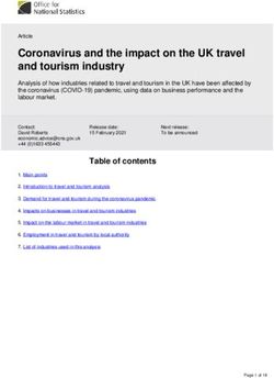 Coronavirus and the impact on the UK travel and tourism industry