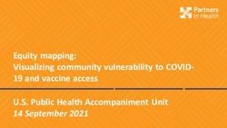 Equity mapping: Visualizing community vulnerability to COVID- 19 and vaccine access U.S. Public Health Accompaniment Unit 14 September 2021