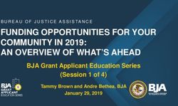 FUNDING OPPORTUNITIES FOR YOUR COMMUNITY IN 2019: AN OVERVIEW OF WHAT'S AHEAD - BJA Grant Applicant Education Series (Session 1 of 4) - Bureau of ...