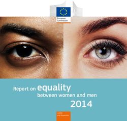2014 Report on equality between women and men