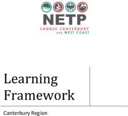 Learning Framework Canterbury Region