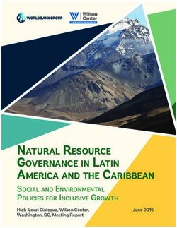 NATURAL RESOURCE GOVERNANCE IN LATIN AMERICA AND THE CARIBBEAN