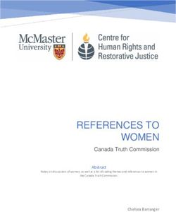 REFERENCES TO WOMEN Canada Truth Commission - Abstract Chelsea Barranger - Truth Commissions