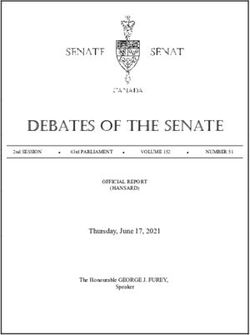 DEBATES OF THE SENATE - Thursday, June 17, 2021 VOLUME 152