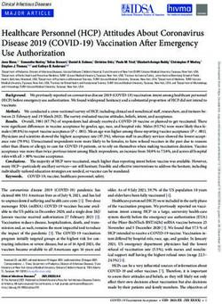 Healthcare Personnel (HCP) Attitudes About Coronavirus Disease 2019 (COVID-19) Vaccination After Emergency Use Authorization