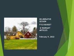 DELIBERATIVE SESSION FY23 BUDGET & WARRANT ARTICLES - February 9, 2022 - Town of Amherst NH