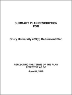 SUMMARY PLAN DESCRIPTION FOR - Drury University 403(b) Retirement Plan REFLECTING THE TERMS OF THE PLAN EFFECTIVE AS OF June 01, 2019
