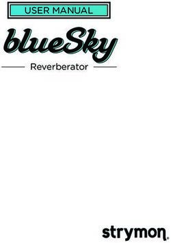 USER MANUAL Reverberator - Strymon