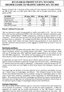 RYANAIR Q1 PROFIT UP 25% TO €245M, HIGHER LOADS AS TRAFFIC GROWS 16% TO 28M