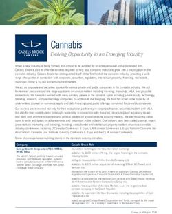 Cannabis Evolving Opportunity in an Emerging Industry - Cassels Brock