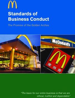 Standards of Business Conduct - The Promise of the Golden Arches - "The basis for our entire business is that we are ethical, truthful and ...