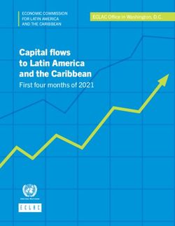 Capital flows to Latin America and the Caribbean - First four months of 2021 ECLAC Office in Washington, D.C - CEPAL
