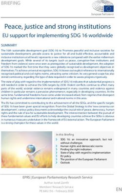 Peace, justice and strong institutions - EU support for implementing SDG 16 worldwide - European Parliament
