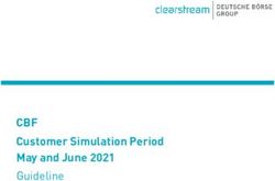 CBF Customer Simulation Period May and June 2021 - Guideline - Eurex