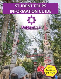 STUDENT TOURS INFORMATION GUIDE - Custom itineraries for any grade or subject - Denure Tours