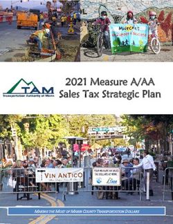 2021 Measure A/AA Sales Tax Strategic Plan - MAKING THE MOST OF MARIN COUNTY TRANSPORTATION DOLLARS