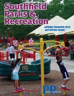 Southfield Parks & Recreation - Spring/Summer 2021 Activities Guide - City of Southfield