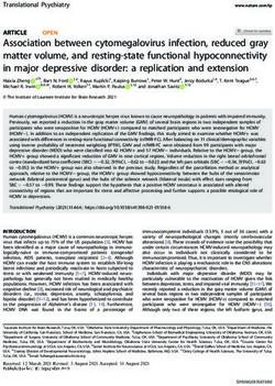 Association between cytomegalovirus infection, reduced gray matter volume, and resting-state functional hypoconnectivity in major depressive ...