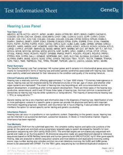 HEARING LOSS PANEL - GENEDX