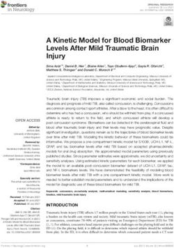 A Kinetic Model for Blood Biomarker Levels After Mild Traumatic Brain Injury