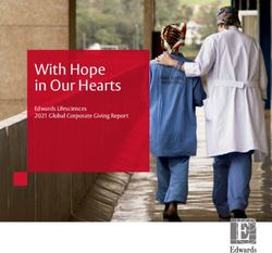 With Hope in Our Hearts - Edwards Lifesciences 2021 Global Corporate Giving Report - NET