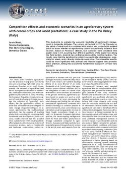 Competition effects and economic scenarios in an agroforestry system with cereal crops and wood plantations: a case study in the Po Valley (Italy) ...