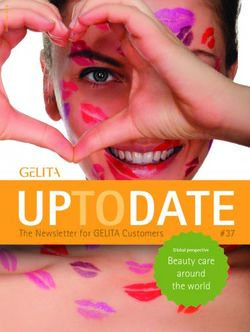 UPTODATE Beauty care around the world - TheNewsletterforGELITACustomers #37
