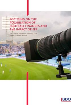 Focusing on the polarisation of football finances and the impact of ffp - the annual survey of football club finance directors 2014