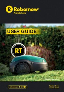 USER GUIDE - Original user instructions Robotic Mower - Robomow