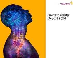SUSTAINABILITY REPORT 2020 - ASTRAZENECA