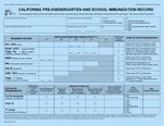 IMMUNIZATION CALIFORNIA - Pre-kindergarten (Child Care) and School Immunization Requirements - Eziz