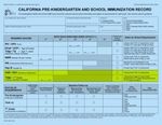 IMMUNIZATION CALIFORNIA - Pre-kindergarten (Child Care) and School Immunization Requirements - Eziz