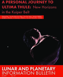LUNAR AND PLANETARY - A PERSONAL JOURNEY TO - Lunar and Planetary Institute