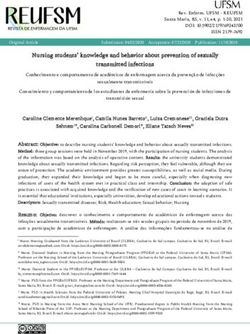 Nursing students' knowledge and behavior about prevention of sexually transmitted infections